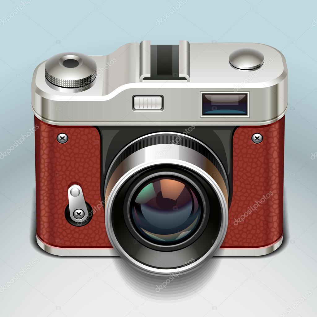 Retro camera icon