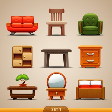 Furniture icons-set 1