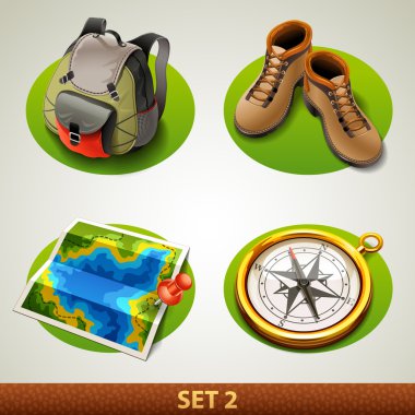 Turizm vektör Icon set 2
