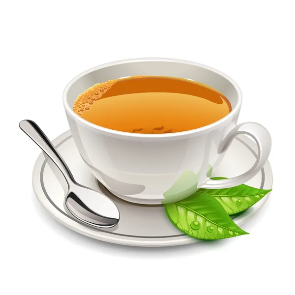 Taza de té — Vector de stock