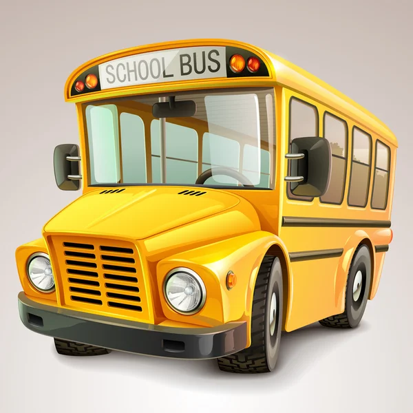 School bus vector illustration — Stock Vector