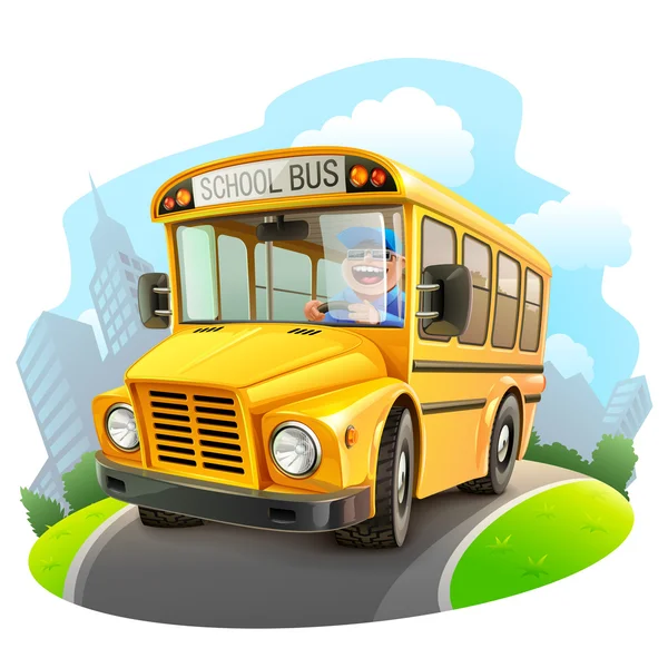 School bus cartoon Vector Art Stock Images | Depositphotos