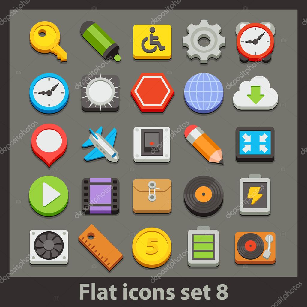 Vector flat icon Stock Vector Image by ©Kolopach #30194337