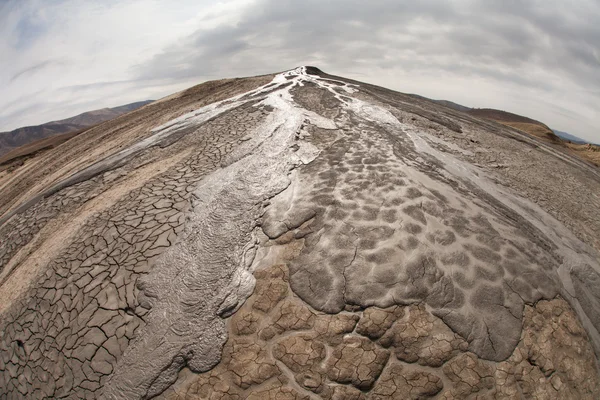 A nice texture from Mud Volcanoes, Romania made with fisheye — Stock Photo, Image