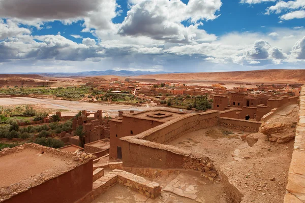 Blick von der Kasbah ait benhaddou (Marokko)) — Stockfoto