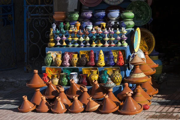 射击在摩洛哥市场的手工艺品 — 图库照片