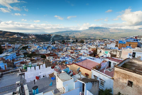 Veduta della città blu di Medina Chefchaouen, Marocco — Foto Stock