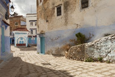 Mavi şehir: chefchaouen, morocco Medine Caddesi