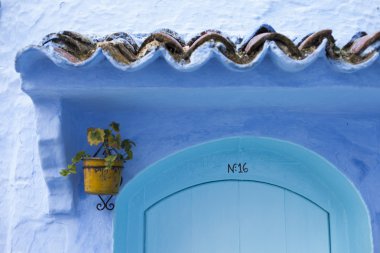 mimari detay: chefchaouen, morocco, Afrika