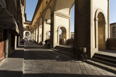 Florence, İtalya - 19 Eylül: septe sokaklarda turist