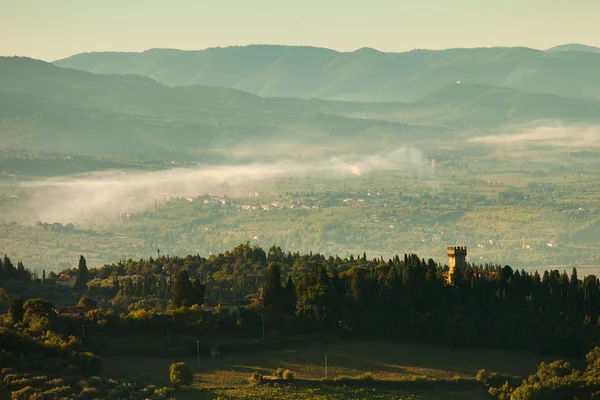 Toskana, İtalya ülke tarafında manzara — Stok fotoğraf