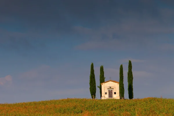 Paisagem no lado do país de Toscana, Itália — Fotografia de Stock