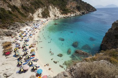 görünümü, agiofili beach, lefkada, Yunanistan