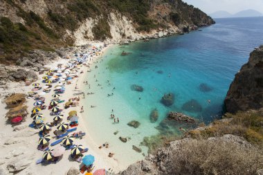View of Agiofili Beach, Lefkada, Greece clipart