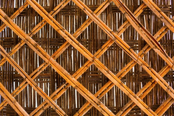 Bamboo brown straw mat as abstract texture background compositio — Stock Photo, Image