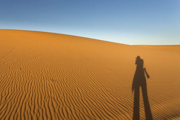 Піщані дюни, пустеля Сахара — стокове фото
