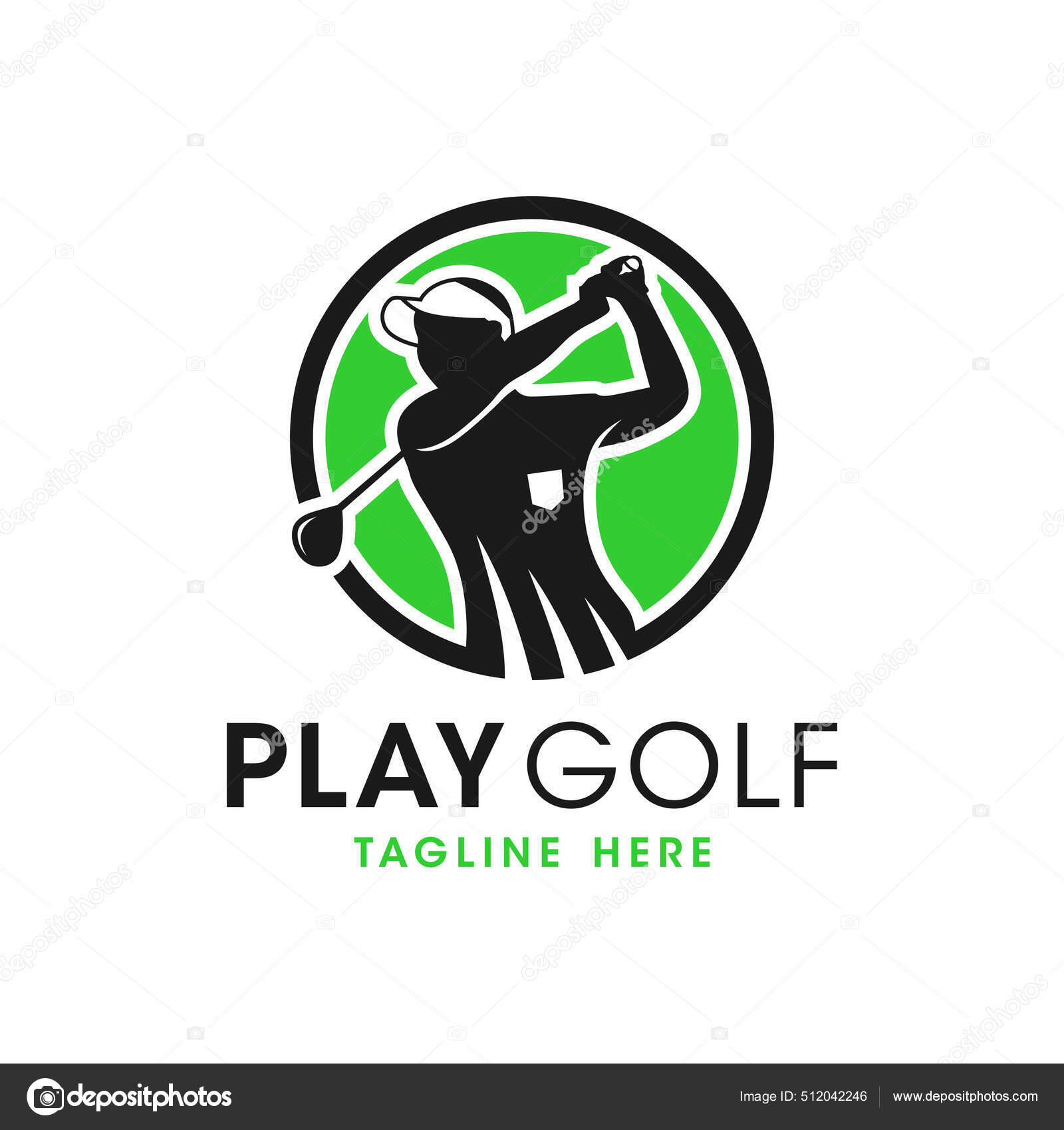 Women Golf Sport Inspiration Illustration Logo Design Your Company ...
