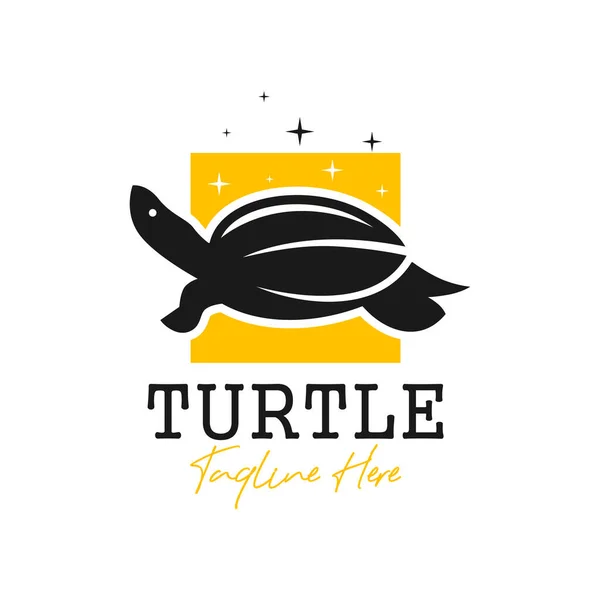 Schildkröte Tier Inspiration Illustration Logo Design — Stockvektor