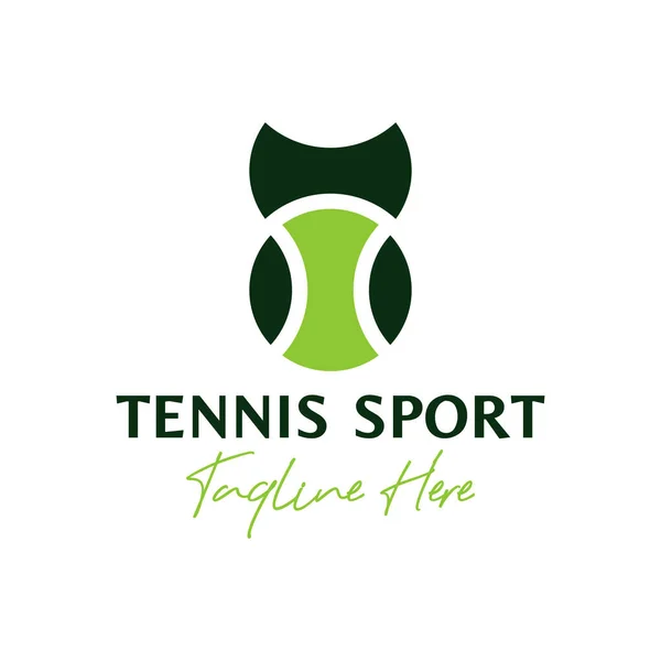 Tênis Esportes Inspiração Ilustração Logotipo Design Sua Empresa — Vetor de Stock