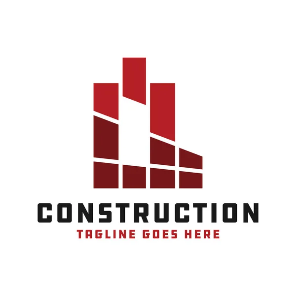 Hus Bygning Inspiration Illustration Logo Design Din Virksomhed – Stock-vektor