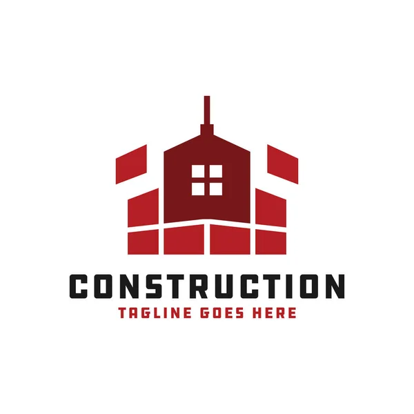 Talon Rakentaminen Inspiraatio Kuva Logo Suunnittelu Yrityksesi — vektorikuva