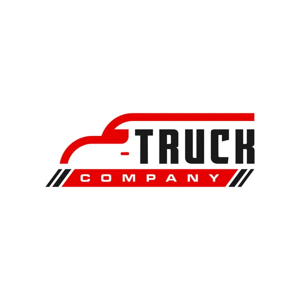 Trasporto Camion Ispirazione Illustrazione Logo Design — Vettoriale Stock