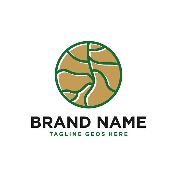House Stone Lham Lham Llüstrasyon Logosu Şirketinizi Tasarladı — Stok Vektör