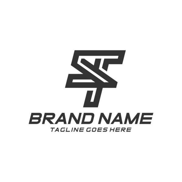Monogram Logo Design Initial — 图库矢量图片