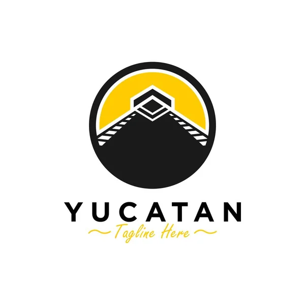 Yucatan Наследия Иллюстрация Дизайн Логотипа — стоковый вектор