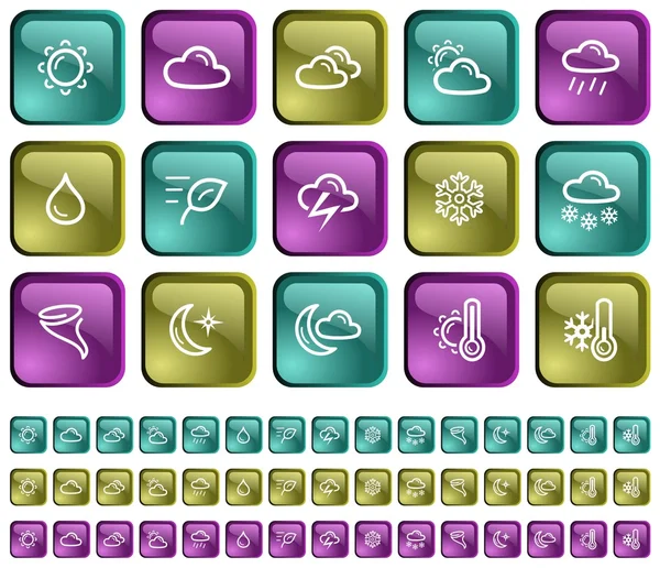 Boutons météo — Image vectorielle