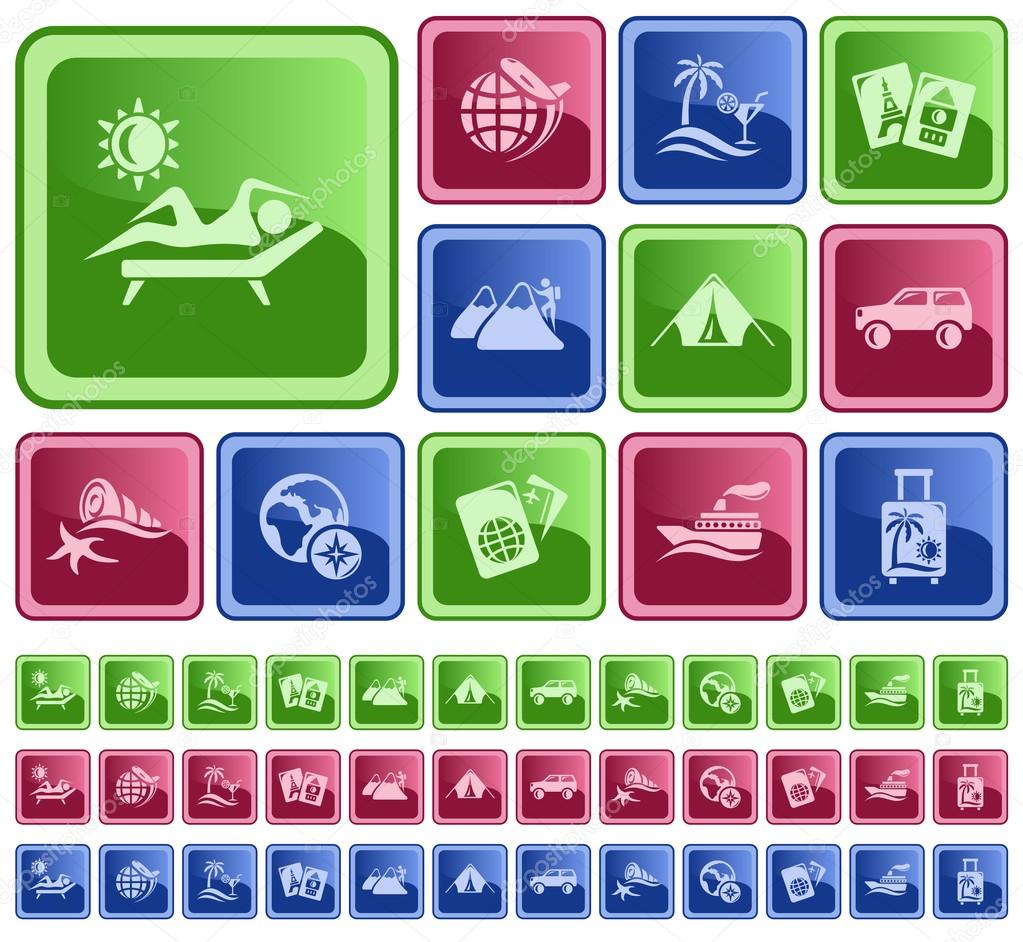 Vacation buttons Stock Vector Image by ©olegbabich 31986945