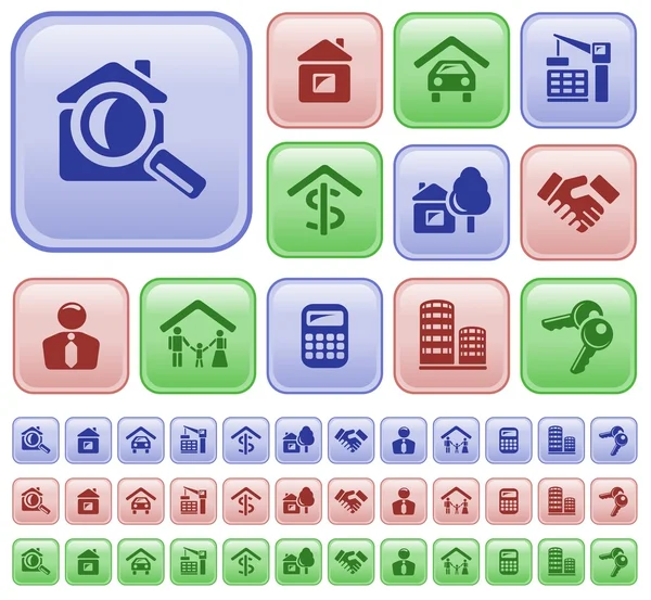 Real estate buttons Stock Vector Image by ©olegbabich 11376423