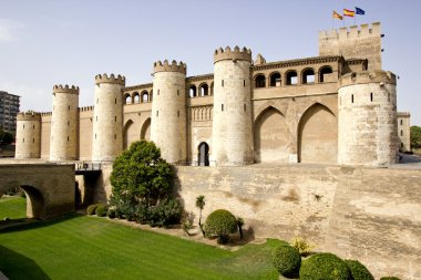 The Aljaferia palace in Zaragoza clipart