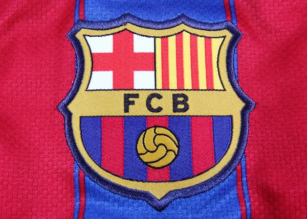 Fotballklubben Barcelona Crest – stockfoto