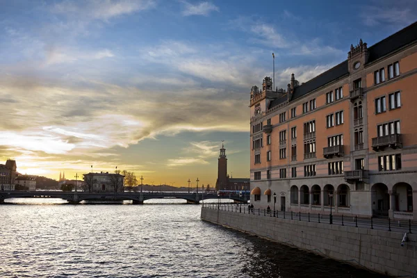 Tramonto a Stoccolma, Svezia — Foto Stock