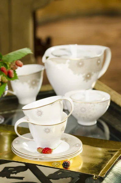 Porselain tea set — Stock Photo, Image