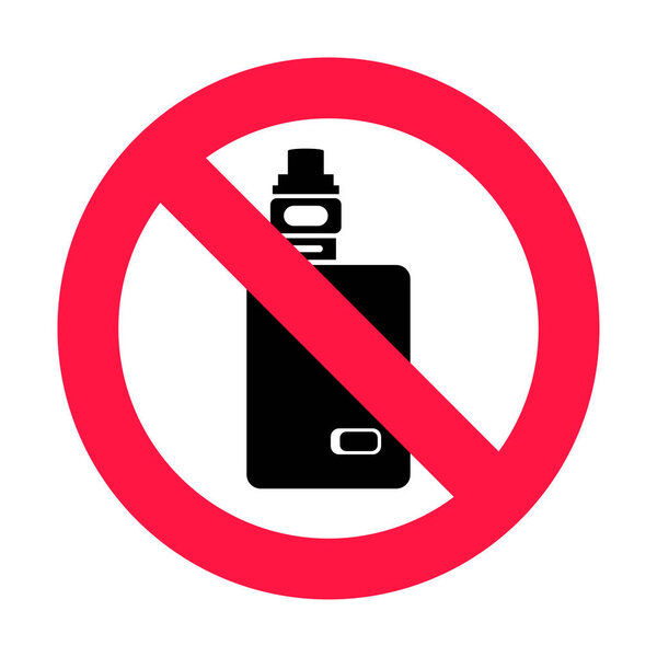 Никаких признаков испарения. Иконка знака Красного запрещенного круга на белом фоне.