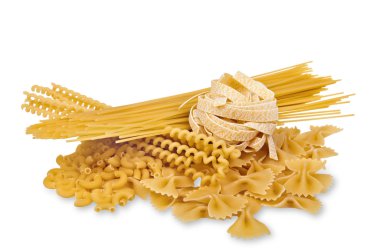 kurutulmuş makarna farklı varyasyonları