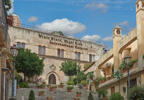 Utsikt över taormina, Sicilien — Stockfoto
