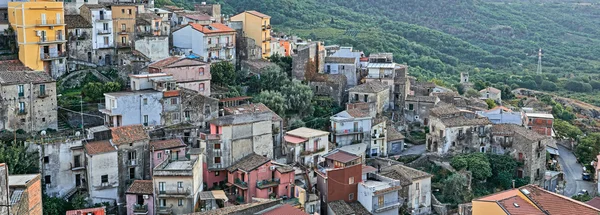 Luchtfoto stad in Sicilië — Stockfoto