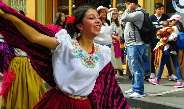 Cuenca Ecuador Diciembre 2019 Desfile Navidad Pase Del Nino Viajero —  Fotos de Stock