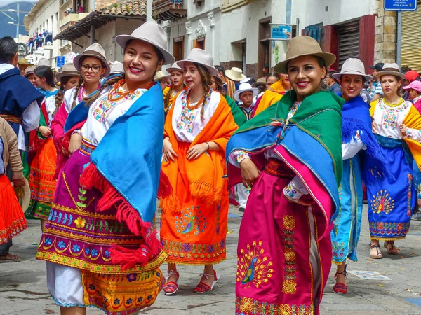 Cuenca Ecuador Diciembre 2019 Desfile Navidad Pase Del Nio Viajero —  Fotos de Stock