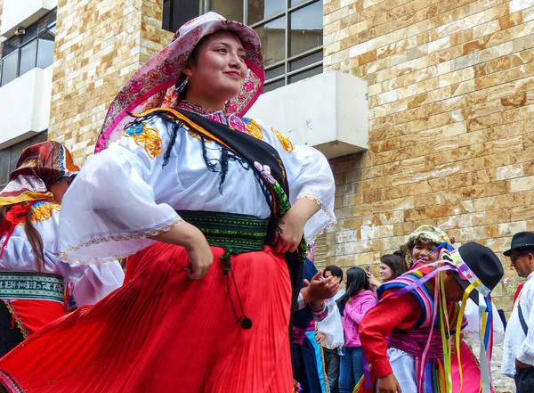 Cuenca Equador Dezembro 2019 Parada Natal Pase Del Nio Viajero — Fotografia de Stock