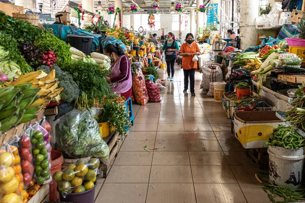 Cuenca Ecuador January 2022 Food Market Octubre Cuenca Vegetable Fruit — Stock Photo, Image