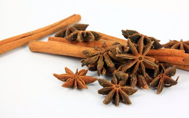 anason, tarçın ve biber