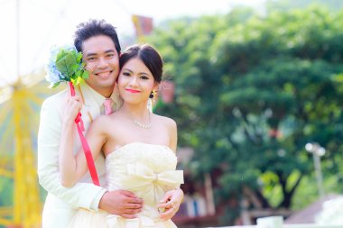 Genç gelin ve damat