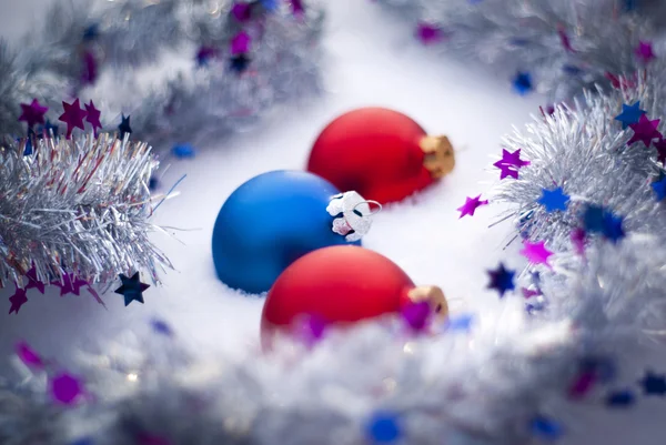 Three new year balls — Stock Photo, Image