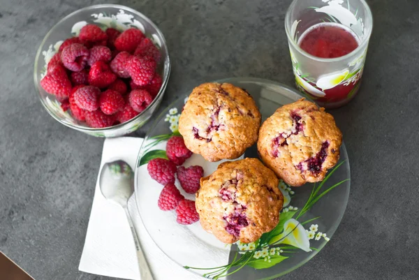 Sweet berry breakfast — Stock Photo, Image