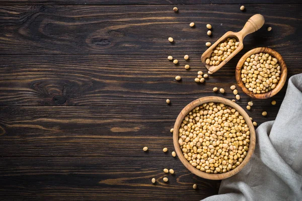 大豆是植物蛋白质的来源. — 图库照片