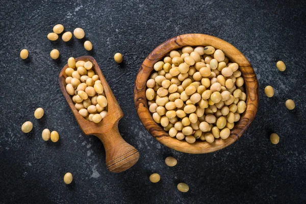 大豆是植物蛋白质的来源. — 图库照片